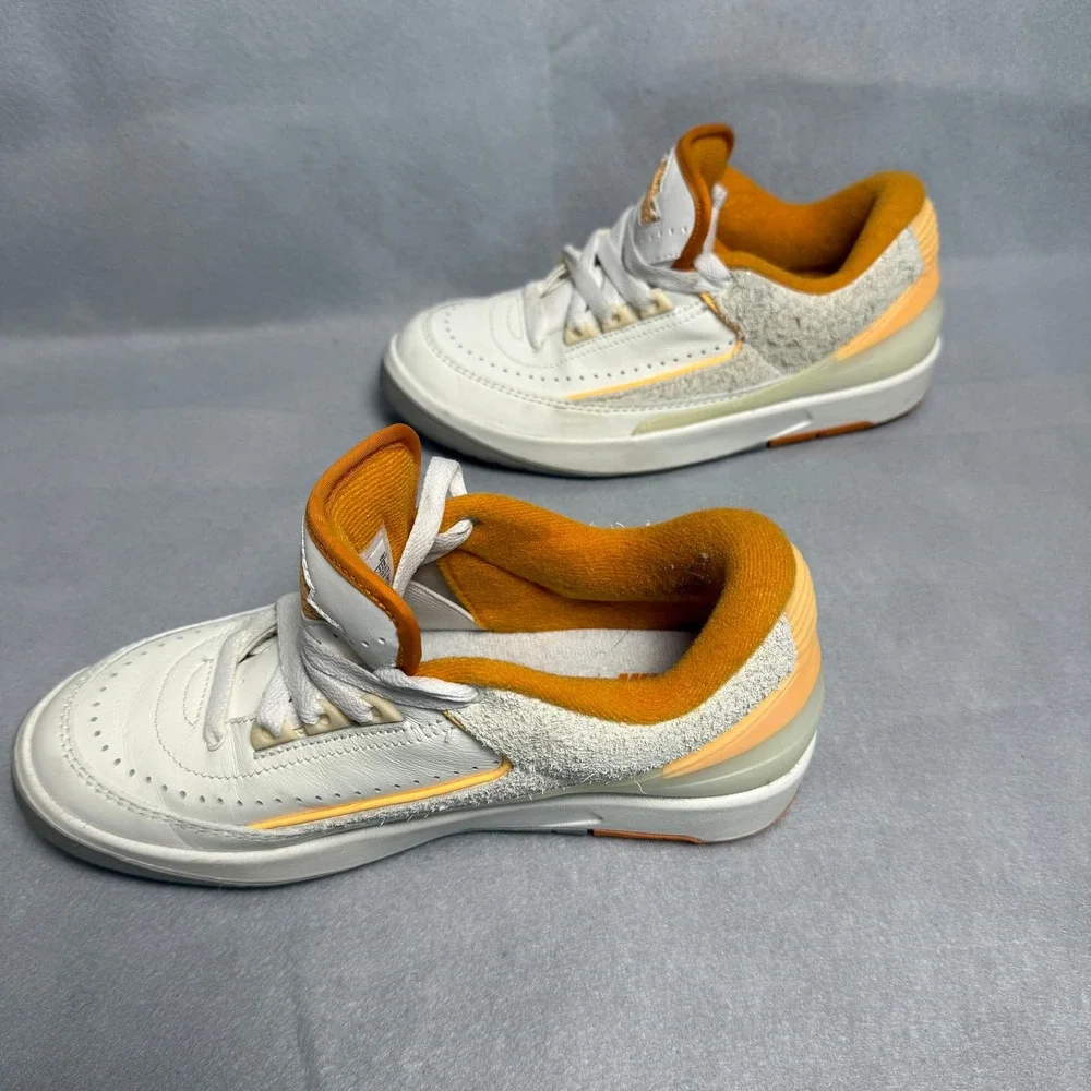 Nike Air Jordan 2 Retro Low Craft Melon Tint White Curry Mens 4.5/4.5Y